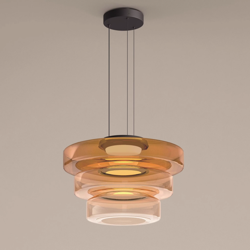 Lampe Suspendue en Verre Moderne avec Éclairage LED Ajustable – Luminaire Suspendu pour Cuisine et Salon 5