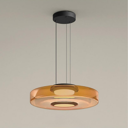 Lampe Suspendue en Verre Moderne avec Éclairage LED Ajustable – Luminaire Suspendu pour Cuisine et Salon 0