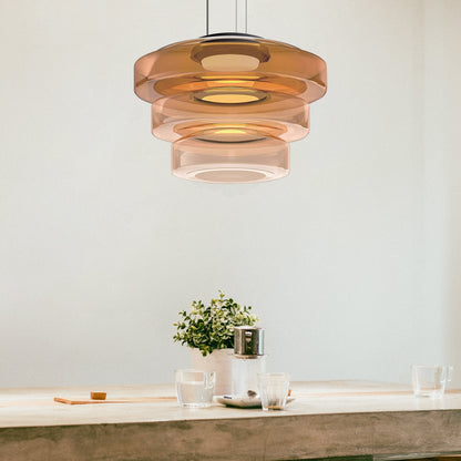 Lampe Suspendue en Verre Moderne avec Éclairage LED Ajustable – Luminaire Suspendu pour Cuisine et Salon 2
