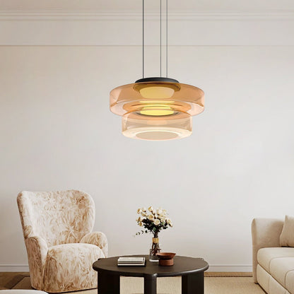 Lampe Suspendue en Verre Moderne avec Éclairage LED Ajustable – Luminaire Suspendu pour Cuisine et Salon 4