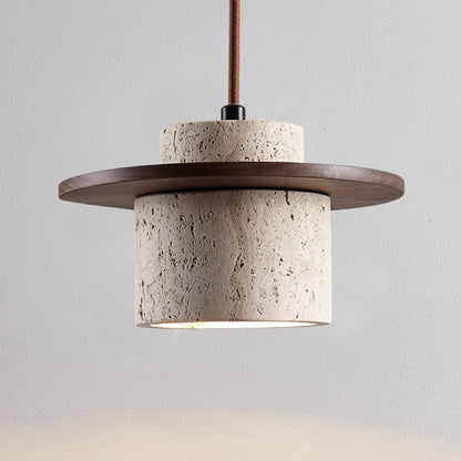 Suspension Luminaire en Travertin Naturel avec Éclairage LED Ajustable pour Cuisine et Salle à Manger – Élégance Moderne 2