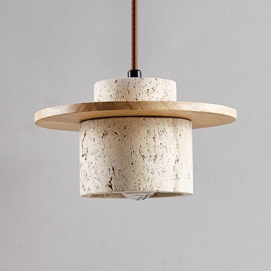 Suspension Luminaire en Travertin Naturel avec Éclairage LED Ajustable pour Cuisine et Salle à Manger – Élégance Moderne 3