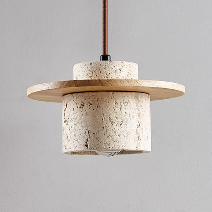 Suspension Luminaire en Travertin Naturel avec Éclairage LED Ajustable pour Cuisine et Salle à Manger – Élégance Moderne 3