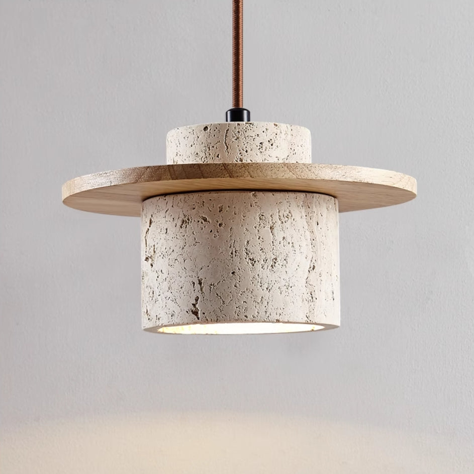 Suspension Luminaire en Travertin Naturel avec Éclairage LED Ajustable pour Cuisine et Salle à Manger – Élégance Moderne 4
