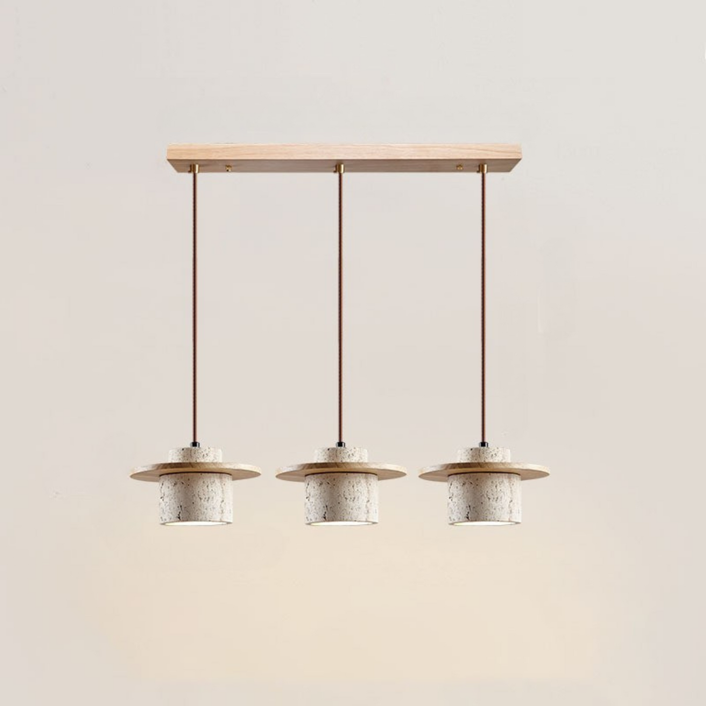 Suspension Luminaire en Travertin Naturel avec Éclairage LED Ajustable pour Cuisine et Salle à Manger – Élégance Moderne 9