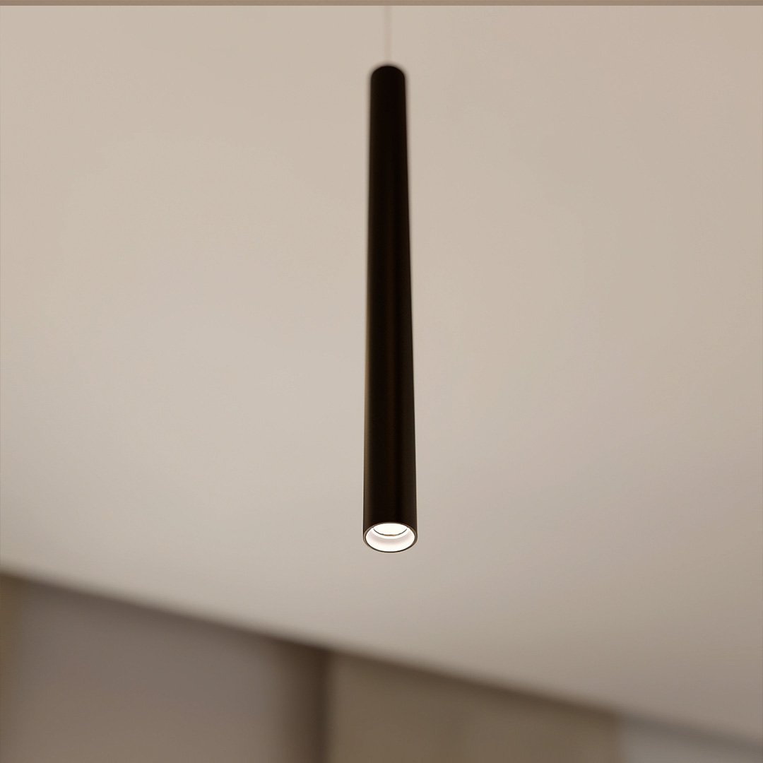 Suspension Minimaliste Ajustable en Aluminium avec Éclairage LED Énergétiquement Efficace - Lumière Chaude 3000K pour Cuisine 2