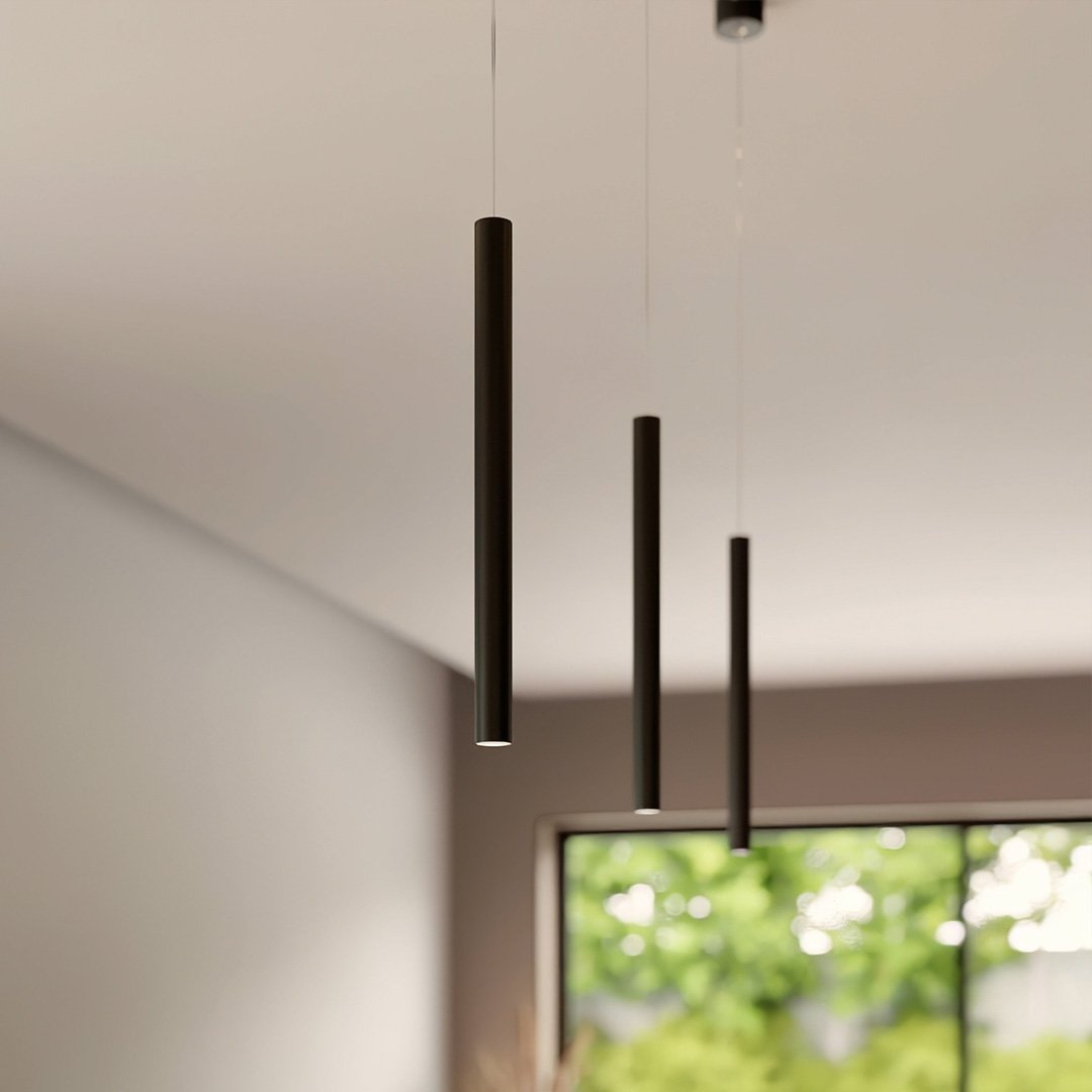 Suspension Minimaliste Ajustable en Aluminium avec Éclairage LED Énergétiquement Efficace - Lumière Chaude 3000K pour Cuisine 3