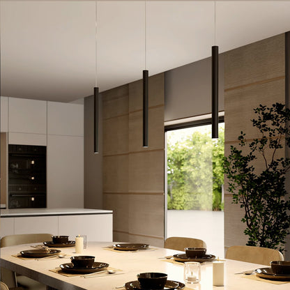Suspension Minimaliste Ajustable en Aluminium avec Éclairage LED Énergétiquement Efficace - Lumière Chaude 3000K pour Cuisine 5